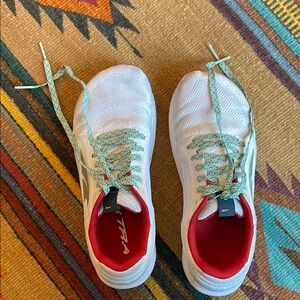 Altra White and Red Running Shoes